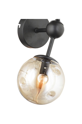 Lampaluce Spazio Modern Tasarım Tekli Aplik Siyah