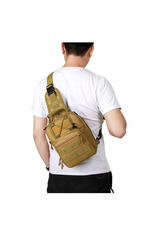 Taktik Göğüs Çantası Açık Kamuflaj Omuz Messenger Çanta Bel Çantası