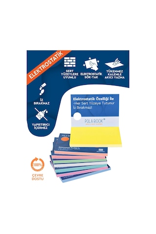 Akıllı Not Kağıdı - 7x10 Cm 100 Sayfa - Sarı - Yapışkansız Post-it