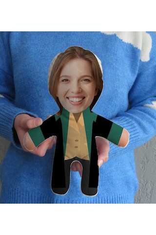 Bk Gift Hediye Kutusunda Kişiye Özel Fotoğraflı Kadın Hakim Tasarımlı Bebek Yastık, Arkadaşa Hediye, Sevgiliye Hediye, Doğum Günü Hediyesi