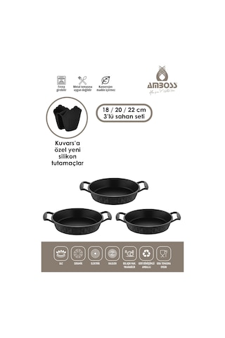 Amboss Kuvars Döküm Sahan Set