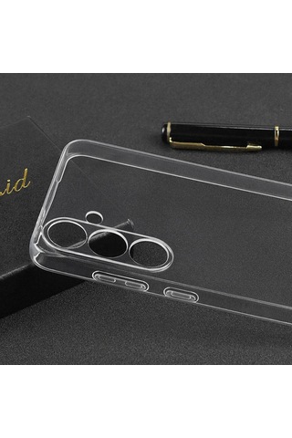 Galaxy S23 Fe Uyumlu Zore Süper Silikon Kılıf-renksiz Renksiz