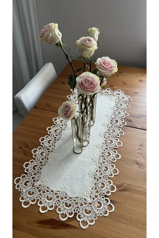 Best Price 34 Dekoratif Masa Örtüsü 320913863 Krem