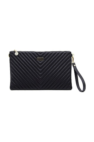 Silver Polo Sp1034 Kadın Portföy & Clutch Kapitone V Siyah-siyah