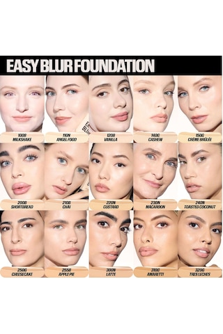 Huda Beauty Easy Blur Natural Airbrush Foundation 320g Tresleches - Fondöten 30 Ml Diğer