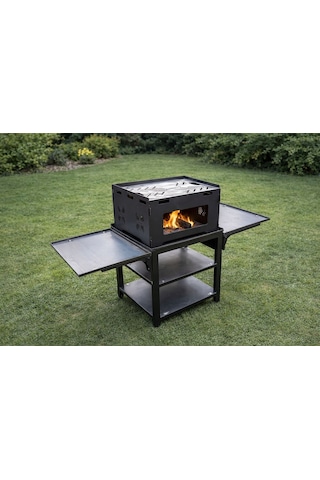 Tezgâhlı Fırınlı Barbekü Siyah