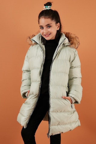 Lela Içi Peluş Astarlı Çıkarılabilir Kapüşonlu Suya Dayanıklı Kız Çocuk Mont 5761910 Çağla