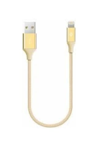 Ttec AlumiCable Mini Apple iPhone Uyumlu 30cm Şarj ve Data Kablosu Altın