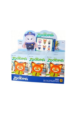 Zootopia Sürpriz Bebek Anahtarlık Çanta Süsü Charm Zotopia Hayvan Peluş Anahtarlık