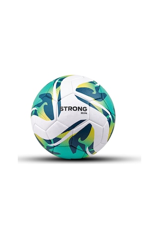 Strongmen 4 Astarlı Suni Deri Sert Zemin Halı Saha Futbol Topu No:5 Bsf-8000 Yeşil Beyaz Siyah
