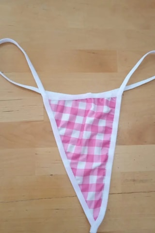 Anastasia String Tanga Külot - Büyük Kare Desen Pembe Ans108 Pembe