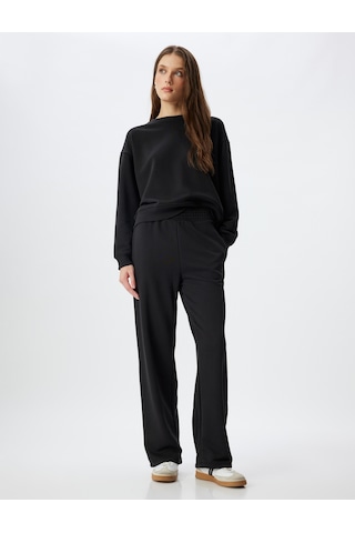 Koton Basic Sweatshirt Üç İplik Bisiklet Yaka Pamuklu Multıcolor 5wak10204ek Mavi