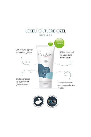 Centa Beauty Lekeli Ciltler İçin Gece Kremi 50 ML