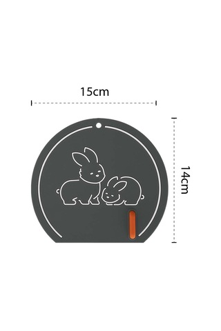 Koku Önleyici Gider Kapağı - Desenli Gri