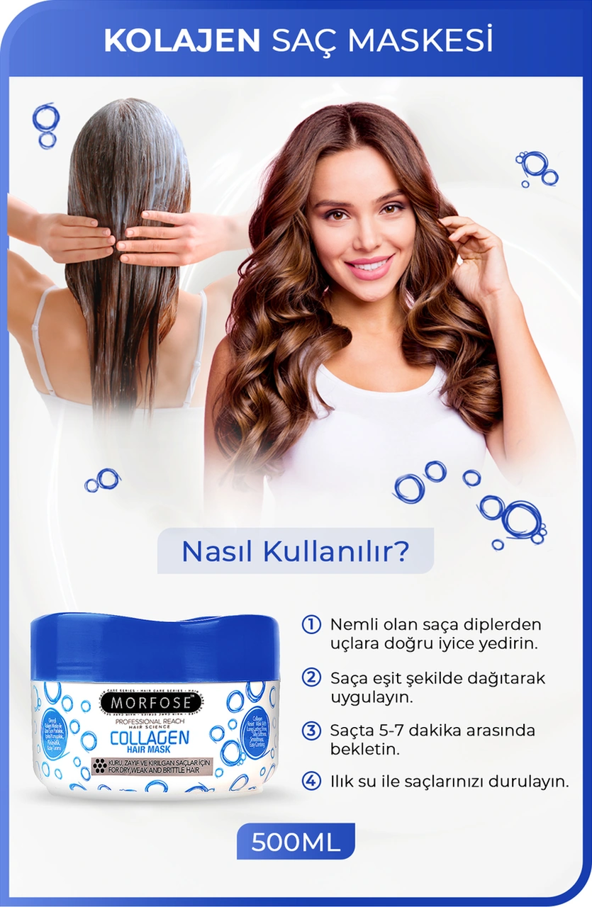 Kolajen Saç Maskesi 500 Ml