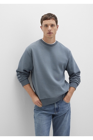 Mavi - Bisiklet Yaka Lacivert Basic Sweatshirt 0s10276-80889 Gri