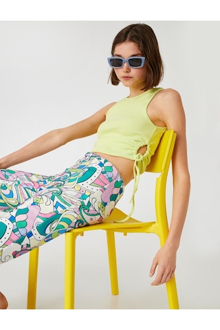 Koton Crop Atlet Halter Yaka Pencere Detaylı Yeşil 2sal30280ık 2SAL30280IK780 Yeşil