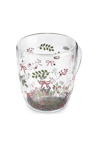 Karaca New Year Yılbaşı Pia Sprinkle Çift Cidarlı Kupa 350 Ml Çok Renkli