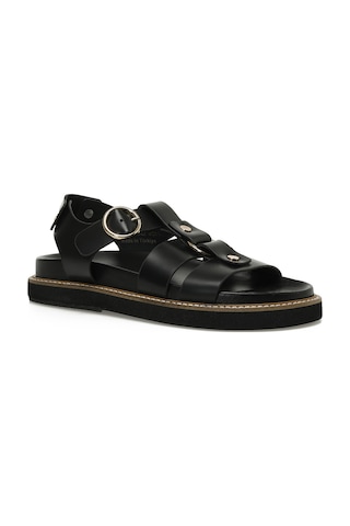 Nine West Hermon 5fx Siyah Kadın Kalın Taban Sandalet 000000000101944629 Siyah