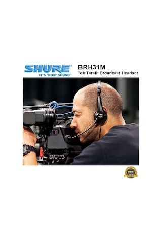 Shure Brh31M Tek Taraflı Broadcast Headset