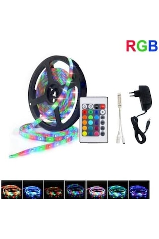 Helios 200 W Rgb Dış Mekan Şerit Led Set 5 Metre Silikonlu Su Geçirmez Metre-Renk-Mekan 5 Mt-Rgb-Dış Mekan