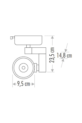 Cata 30W Ray Spot Siyah Kasa 3200K Günışığı Işık Castor CT-5334