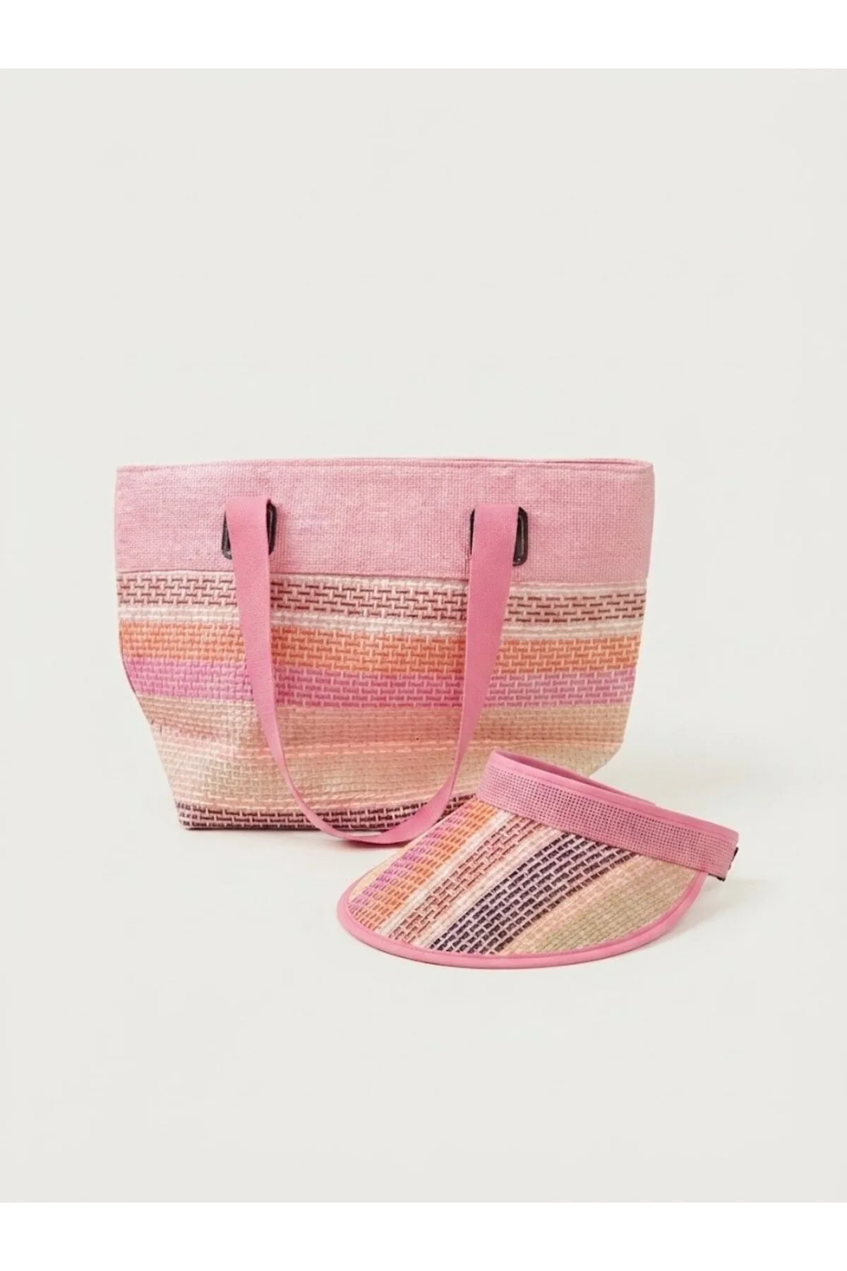 Fonem Cursa Hasır Vizor Ve Çanta Takımı Pembe