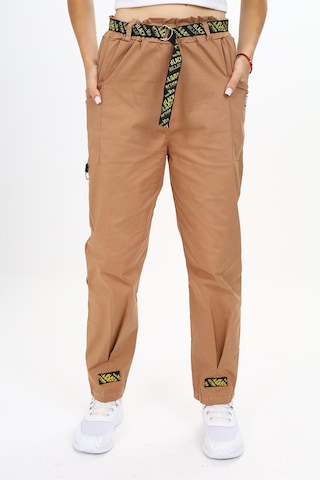 Angelos Gırls Kız Çocuk Paça Armalı Jogger Gabardin Pantolon 9-1 001