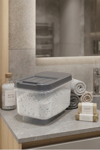 Çok Amaçlı Saklama Kabı 7.5lt Multibox- Erzak Bakliyat Deterjanlık Saklama Kutusu Çok Renkli