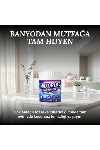 Maxorlife Çok Amaçlı Toz Leke Pas Çıkarıcı 1 KG
