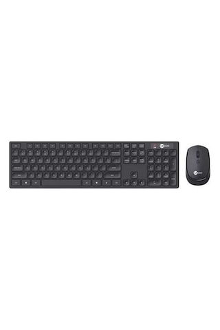 Lenovo Lecoo Km2001 Kablosuz Siyah Türkçe Q Klavye & Mouse Set