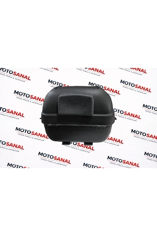 Modasanal 35 Lt Motosiklet Topcase Bel Destekli Sök Tak Kilitli Arka Çanta Siyah