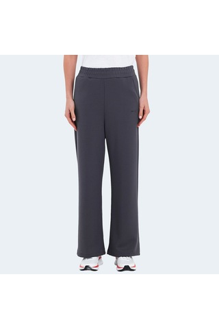 Slazenger VILLE Kadın Cepli Bol Paça Koyu Gri Eşofman Altı
