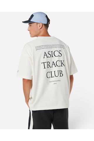Asics Asıcs Track Club Herıtage Relaxed Tee Erkek Bej Kısa Kollu Tshirt 2033c122-100
