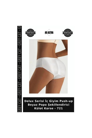 Grey Cat Delux Serisi İç Giyim Push-up Beyaz Popo Şekillendirici Külot Korse - 721 Diğer