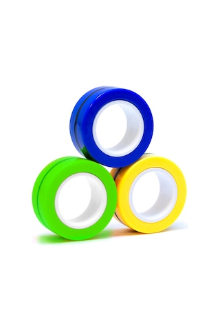 Magnetic Rings Stres Yüzüğü Yeşil Sarı Mavi
