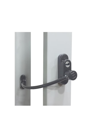 10 Adet Penkid Pvc Kapı Pencere Çocuk Güvenlik Kilidi Antrasit