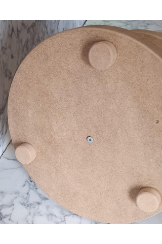 Hobi Adn 3 Kat Sunumluk Set Çerez Meyve Pasta Ahşap Mdf Kayın Ham El Yapım
