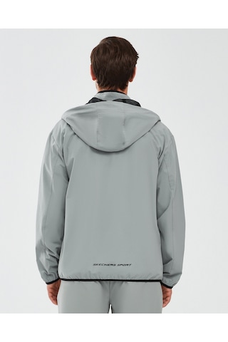 Skechers Micro Collection M Hooded Jacket Erkek Gri Ceket S241042-035 Gri