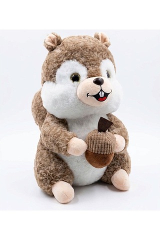 Peluş Sincap 35 Cm Büyük Boy Yumuşak Doku Ve Sevimli Tasarım