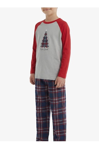 Blackspade Erkek Çocuk Termal Pijama Takımı 40844 - Gri