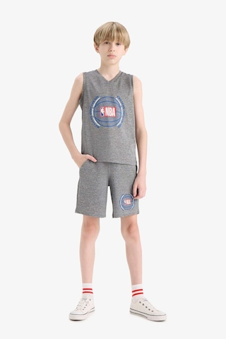 Defacto Erkek Çocuk Nba Wordmark Beli Lastikli Şort E4854a825smgr210 Gri