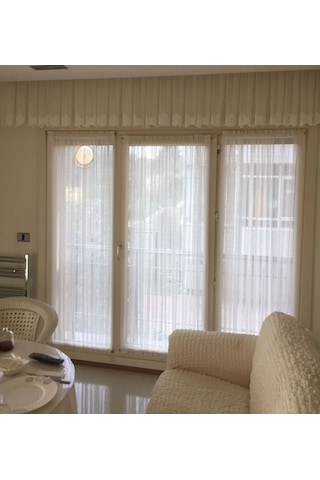 Çubuklu Briz Perde Kapı Ve Camlar Için Büzgülü Briz Tül Perde. (359696083)