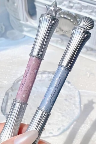 Flower Knows Shell S Jewel 2-ın-1 Işıltı & Glitter Highlighter Stick Aydınlatıcılar 02 Peachy Pink