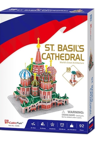 C239H Cubic Fun. St. Basils Cathedral 32 Parça. 3D - 3 Boyutlu Pu