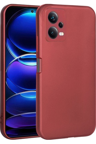 Xiaomi Redmi Note 12 5g Kılıf Zore Premier Silikon Kapak Kırmızı