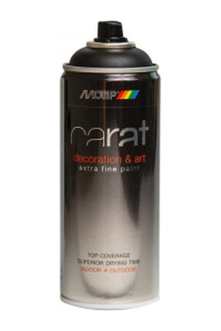 Motip Carat Mat Siyah Sprey Boya 400 ML Ral9005