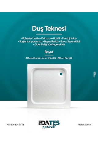 İdates Karavan Duş Küveti