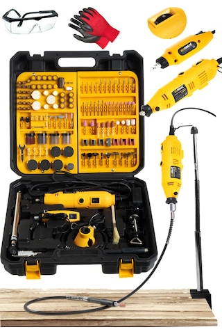 Stilmax Italy SUPER600 500 W Devir Ayarlı Çift Gravür Oyma Taşlama Set