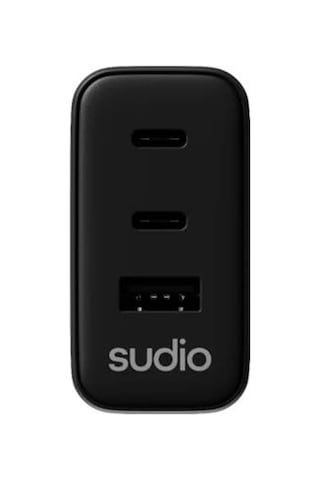 Sudio P3 Gan Güç Adaptörü Usb,type C 65w SİYAH
